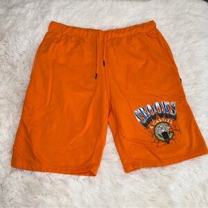 Crooks & Castles Orange Athletic Shorts XXL